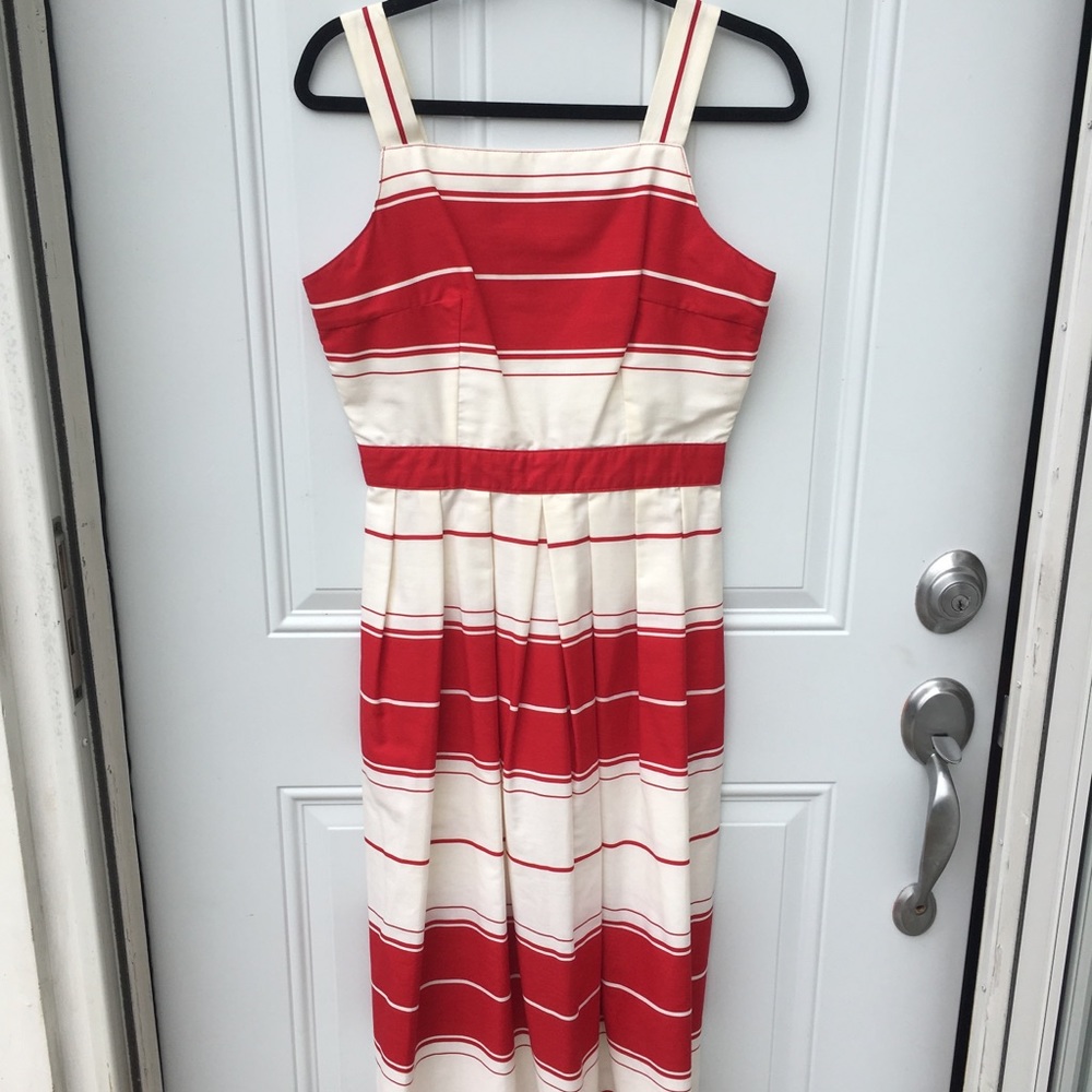 Red and white sundress